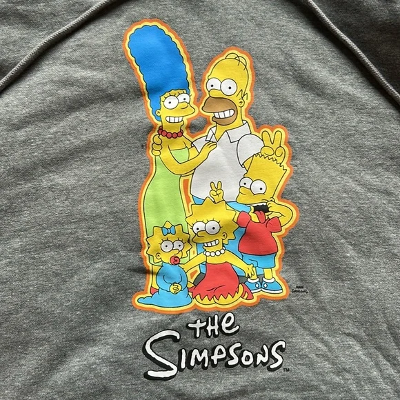 Old Navy The Simpsons Hoodie Sweatshirt NWOT - Picture 2 of 7